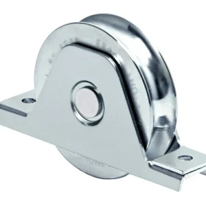 Comunello Ruota Per Cancelli Con Supporto Gola U 1 Cuscinetto Art. 337 Mm.120X25 2.00 Pz
