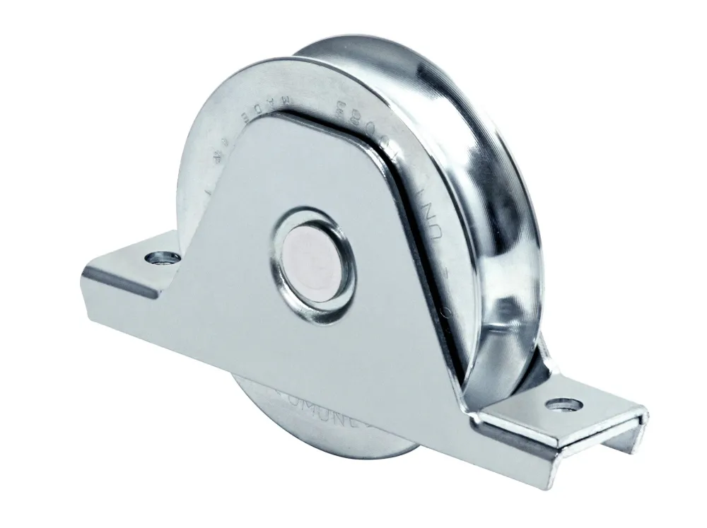 Comunello Ruota Per Cancelli Con Supporto Gola U 1 Cuscinetto Art. 337 Mm.120X25 2.00 Pz