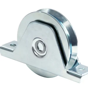 Comunello Ruota Per Cancelli Con Supporto Gola Y 2 Cuscinetti Art. 336Y Mm.120X28 2.00 Pz