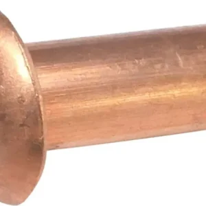CONFEZIONE DA 10 PEZZI - RIBATTINI TESTA TONDA 5x25MM - RAME