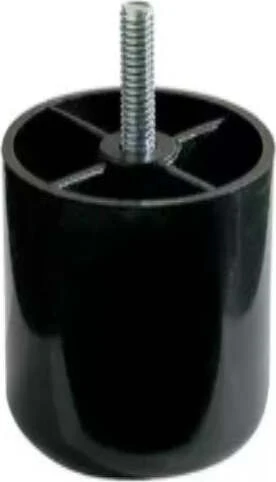CONMETALL - PIEDINO PLASTICA CON PERNO 10CM