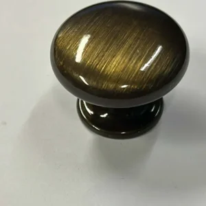 CONNEX - POMOLO OTTONE BRONZATO GRAFFIATO DIAMETRO 30MM