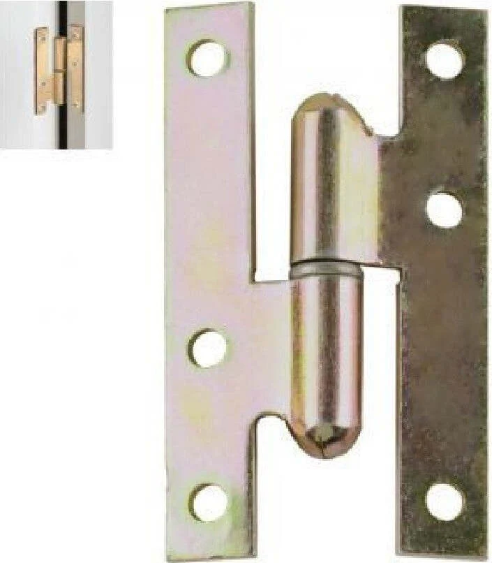 Coppia Cerniere Cerniera H Cardine Per Porta Finestra 110x55x2.5 Mm Viti 91158