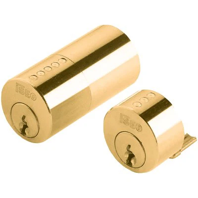 Coppia Cilindri Esterni 854507 Iseo - Ottone Chiavi 3 X Serie 52N- 1 Pezzi