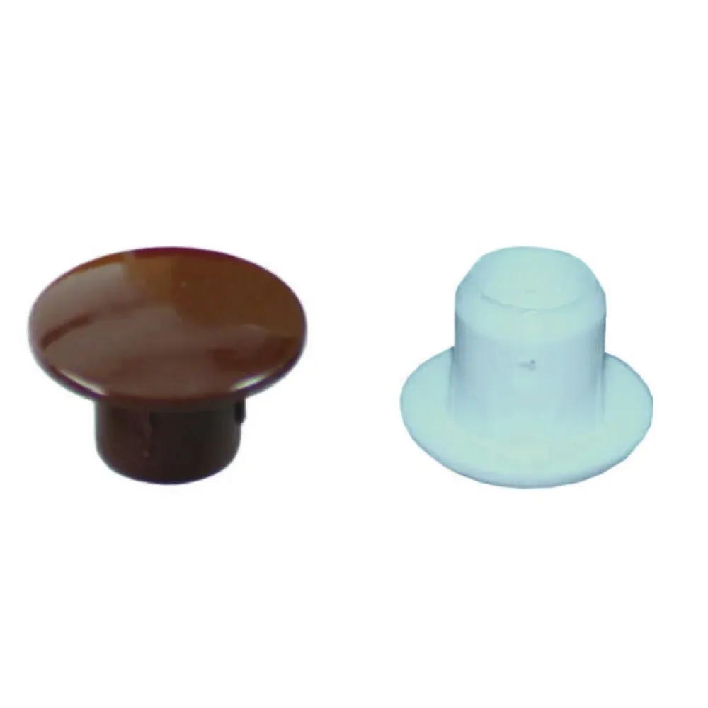 Copriforo Plastica - ø mm.8 con testa ø mm.15 colore bianco - 2000 pz