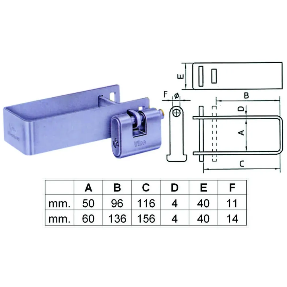 Cravatta Bloccacancello Acciaio - media (art.677) - 4 pz