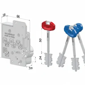Cuore Di Ricambio Doppia Mappa Per Porte Blindate 25S Dx (25Sxdzbxxxxxs56) Securemme