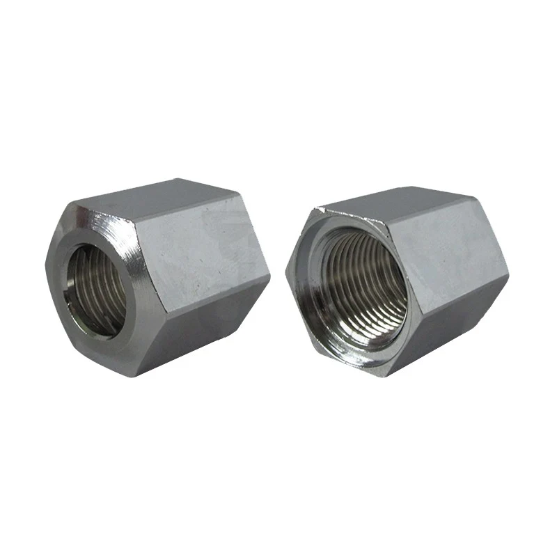 DADO SNODO CROMATO ALTO 26MM PER TUBO VAPORE 3/8