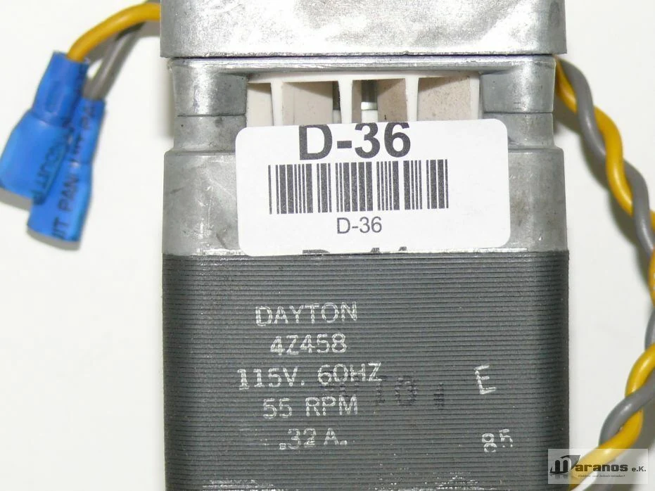 Dayton 4Z458 Magnetmotor 115V, 60HZ 55 RPM