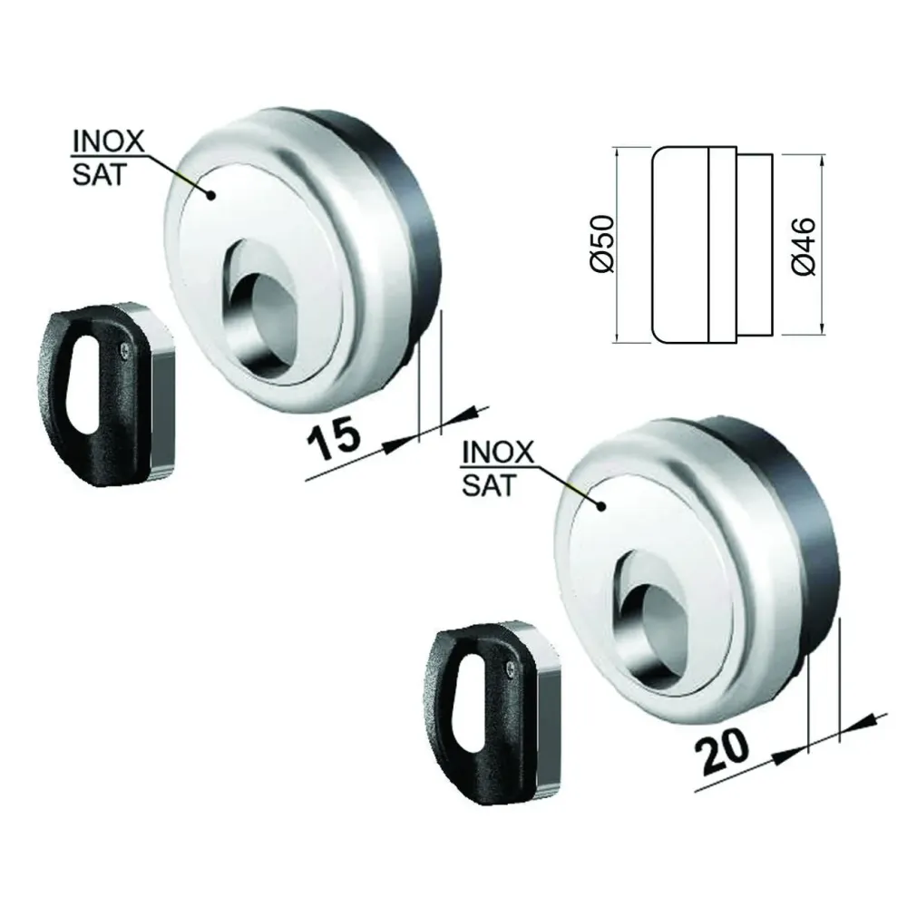 Defender Magnetico Mag Monolito Antiacido Mr500 - mm.69X85X20h. compatibile con serrature Cipierre