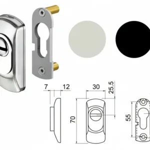 Defender Per Cilindro Sagomato Sg15 Mm.70X30X19H. Nero Disec