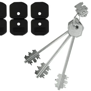 Dierre Atra Blocchetto Con 3 Chiavi Per Serrature Art. Blo 3210 Mm. 116