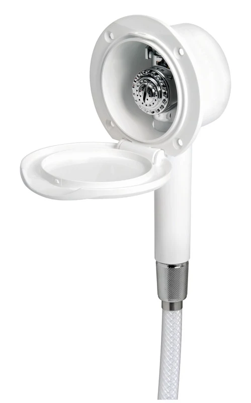 Doccia Classic Evo bianca tubo PVC 2,5 m parete