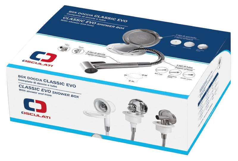 Doccia Classic Evo doccia Tiger tubo Inox 2,5 m