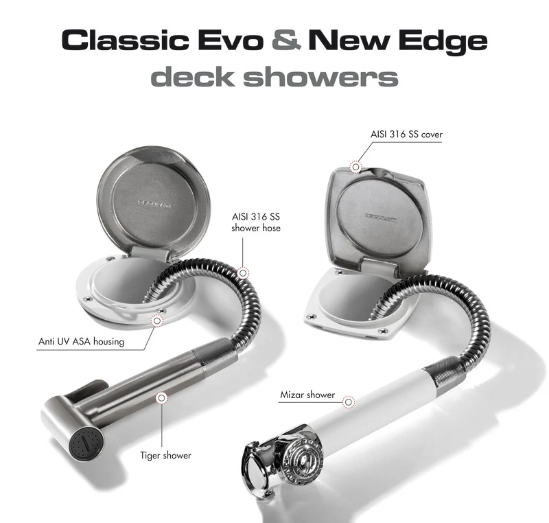Doccia Classic Evo doccia Tiger tubo Inox 2,5 m