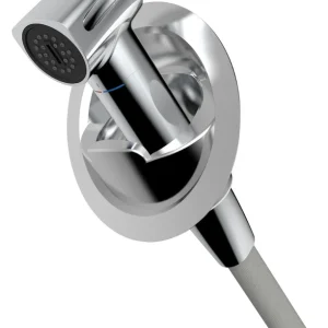 Doccia con miscelatore base verticale cromata