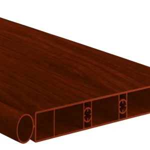 Doga Aggiuntiva Pvc Per Porta Soffietto Cm.13X210 Mogano Pinto