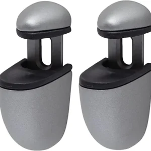 DURALINE - REGGIMENSOLA PER VETRO "ELECT MINI MATT SILVER" CON BRETELLE 4-24MM - MAX 20CM - MAX 20KG - COLORE GRIGIO OPACO