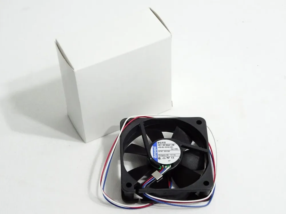 Ebm papst 612 F/2 DC-Axiallüfter 12VDC 82mA 1.0W 60x60x15mm / Neu OVP