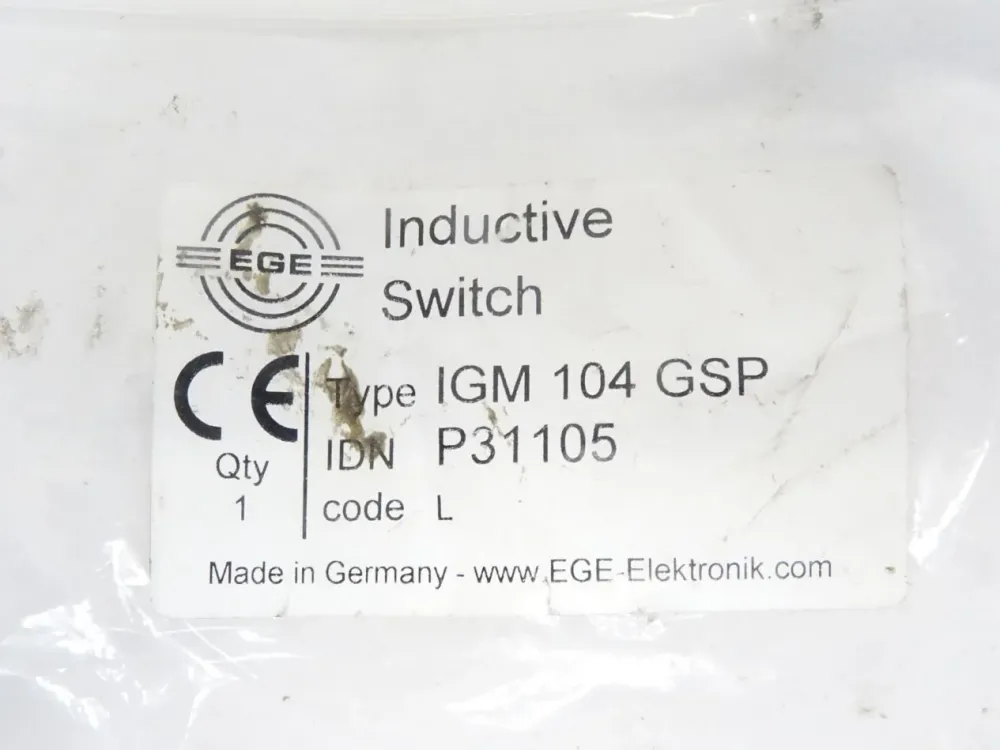 Ege Inductive Switch IGM104GSP / P31105 / Neu OVP