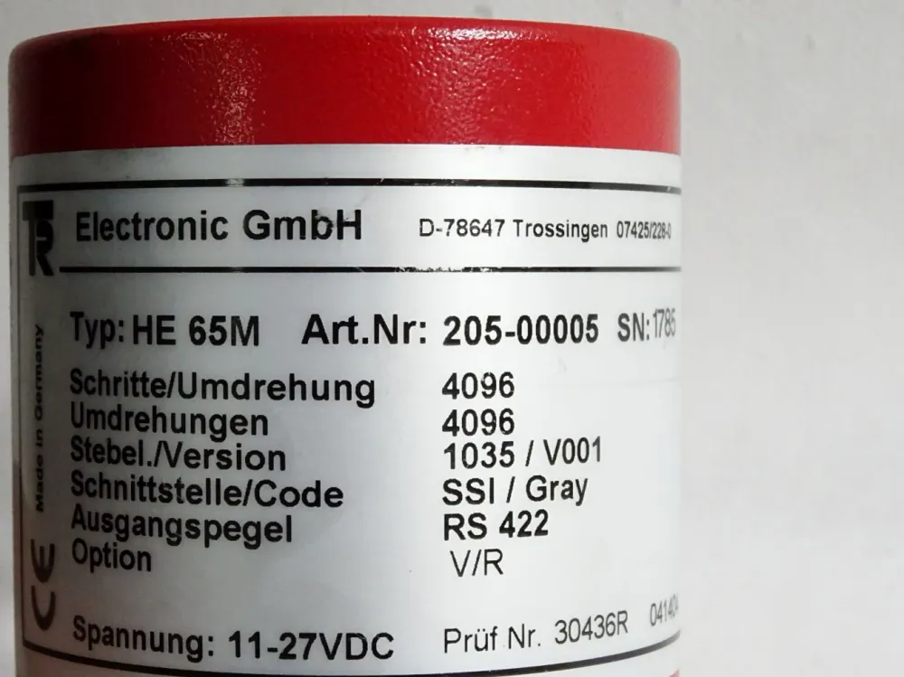 TR Electronic Absolut-Encoder HE65M 205-00005 4096/4096 INTERBUS-S Schnittstelle