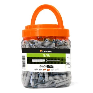 Elematic Barattolo 300 Tasselli T6 D 6X30 Con Vite- 1,0 Pz