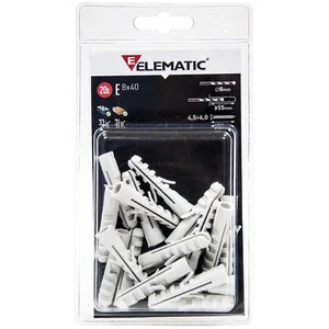 Elematic Blister Tassello Eb/Gm6 Gancio Med 10 Pz*- Itw Construction Products Italy- 10,0 Confezione