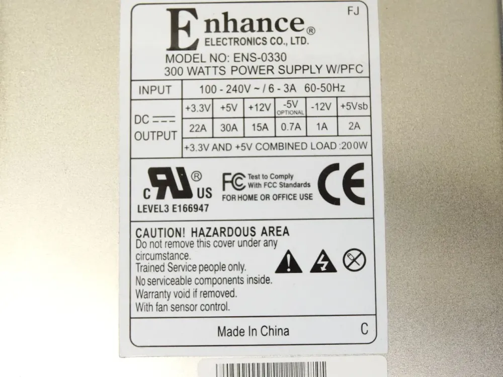 Enhance ENS-0330 Power Supply 300W
