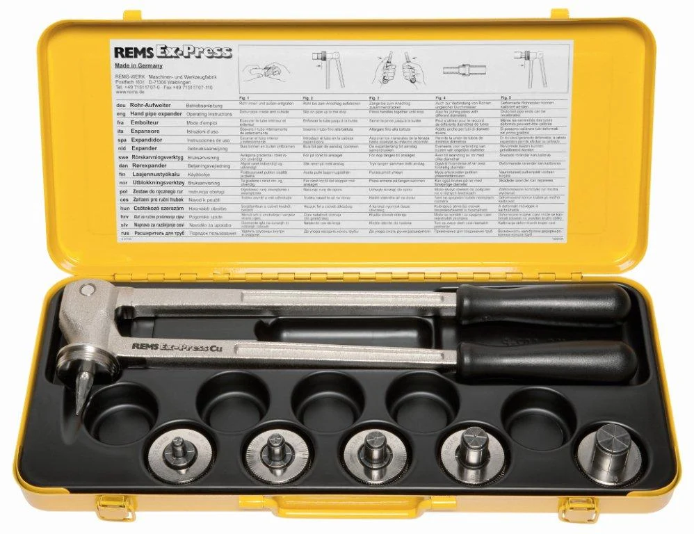 Espansore manuale per tubi Rems EX-Press Cu Set 12-14-16-18-22