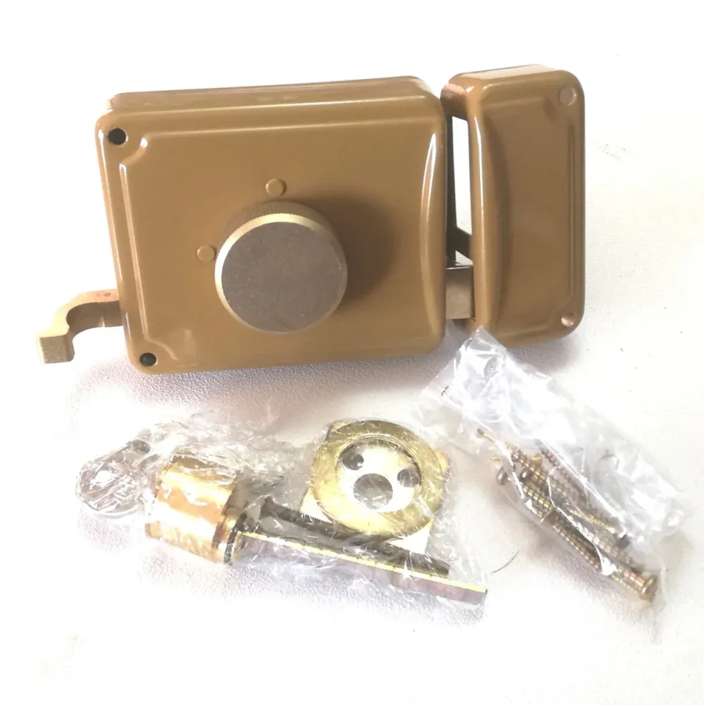 Facchinetti serratura corta spingere destra 50mm con pomolo e cilindro staccato 2 mandate