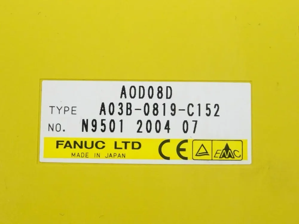 Fanuc AOD08D digitale Ausgabeeinheit A03B-0819-C152 // N9501 2004 07 NEU