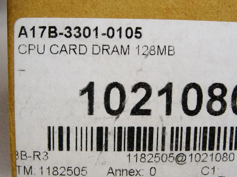 Fanuc CPU card DRAM 128MB A17B-3301-0105 / Neu OVP