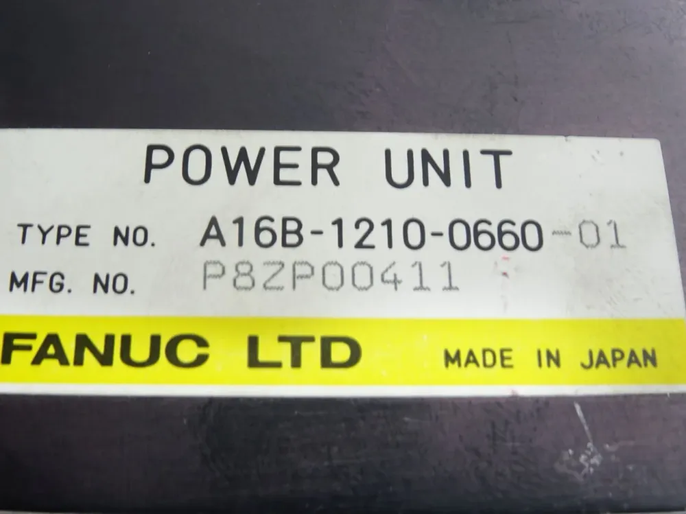 Fanuc Power Unit A16B-1210-0660 -01
