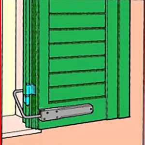 Ferma Persiana Abs 20X253X207 Mm Molla Inox Ner- 12,0 Pz