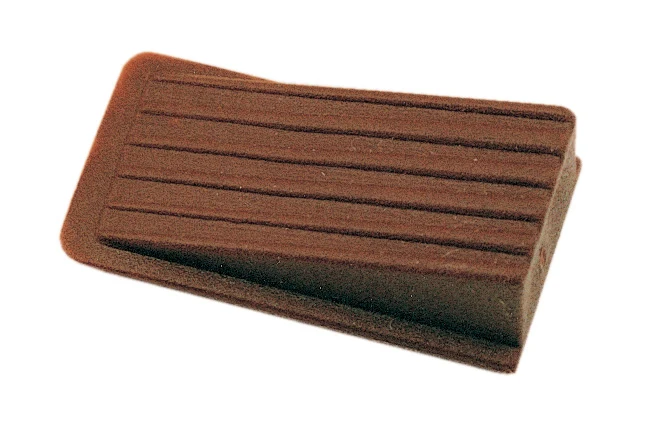 Bl Fermaporta Cuneo Adesivo Marrone 8 Pz*- Plastimetal- 5,0 Blister