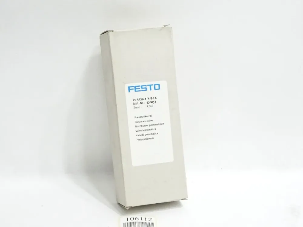 Festo 536053 VL-5/3B-1/4-B-EX Pneumatikventil / Neu OVP