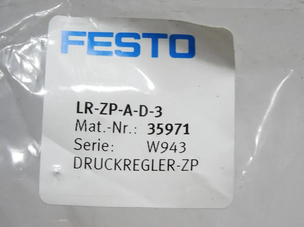 Festo Druckregler-Zwischenplatte LR-ZP--D-3 35971 / Neu OVP