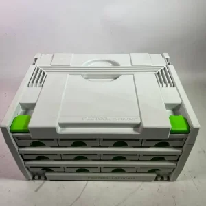 Festool Sortainer SYS 3-SORT/12 Valigetta Sortiment + 12 cassetti ( 491986 ) per viti, chiodi e tasselli