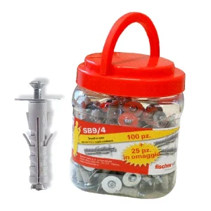Fischer Tassello Sb 9/4 Box 125 Pezzi (100+25 Omaggio)