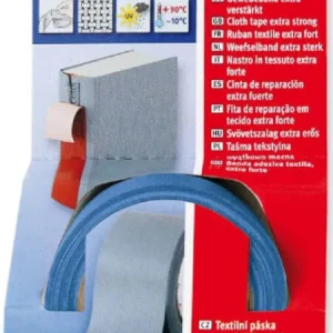 FIX-0-MOLL - 5mt x 38mm - NASTRO ADESIVO TELATO EXTRA FORTE PER RIPARAZIONI - COLORE BLU