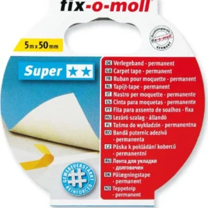 FIX-0-MOLL - 5mt x 50mm - NASTRO BIADESIVO EXTRA FORTE PER FISSAGGIO TAPPETI - CON FIBRE RINFORZATE