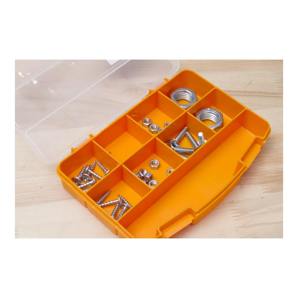 FORTE Tools Box ORG-10 Organizzatore per minuteria ( 000051144705 ) 251 x 200 x 44 mm con 10 scomparti per chiodi viti tas...