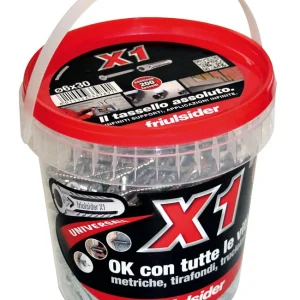 Friulsider TASSELLO UNIVERSALE X1 EVO CON VITE box 200 PZ. mm. 6x30