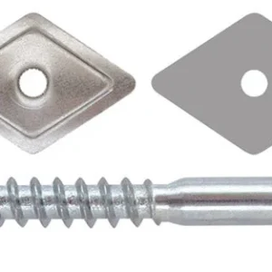 Friulsider Vite Mordente Zincata Per Legno Te Con Rondella Mm. 6X 60