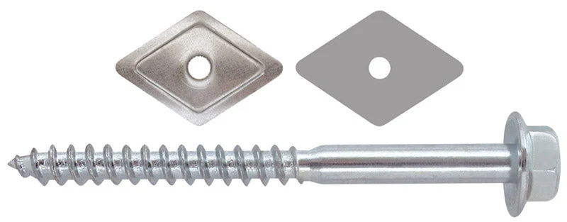 Friulsider Vite Mordente Zincata Per Legno Te Con Rondella Mm. 6X 60