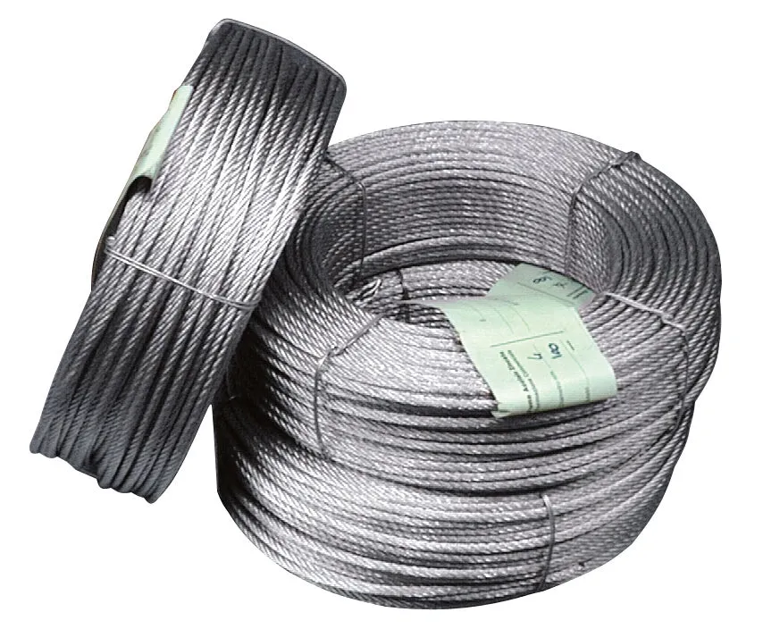 FUNE ACCIAIO ANIMA TESSILE Rotoli da mt. 25. Ø mm. 4