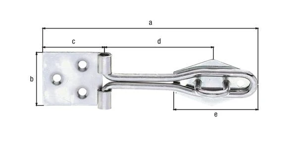 GAH Alberts hasp ( 8002657142 ) lunghezza 120 mm larghezza 31,5 mm