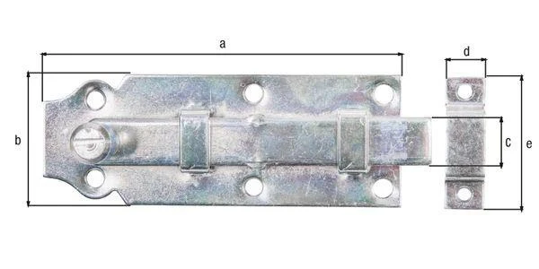 GAH Bullone per porta Alberts ( 8003585400 ) lunghezza 120 mm larghezza 44 mm diritto
