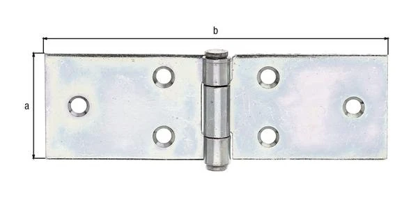 GAH Cerniera da tavolo Alberts ( 8002484447 ) Altezza 101 mm L.aperta32 mm zincata sendzimir