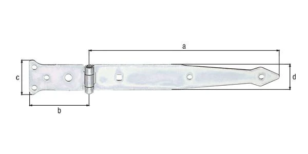 Gancio di lancio GAH lunghezza 252 x 77 mm larghezza 48 x 35 mm ( 8001514125 )